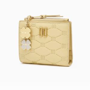 [닥스핸드백] 옐로우 DD로고 소가죽 반지갑DCWA6E645Y2