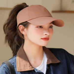 여성 포니테일 똥머리 볼캡 뒤오픈형 야구모자 여름