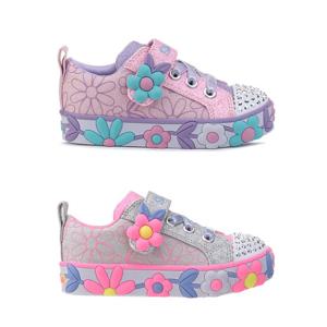 [스케쳐스(키즈)]LIGHT-UP 플라워패턴 트윙클토 아동화 데이지라이트 2종 SK0GL22X381-B