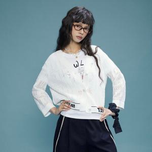 [듀엘]루즈핏 펀칭 가디건 (D252KSL271)