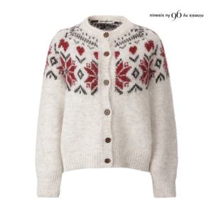 나인식스뉴욕  눈꽃 하트 노르딕 버튼 니트 가디건 (NPBKG016M0)