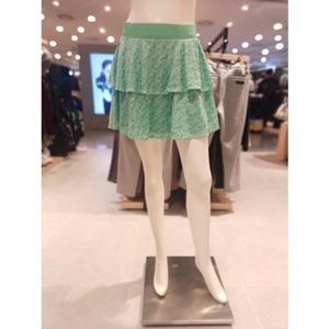 [파리게이츠] 26SS 여름 여성 스마일 패턴 플레어 스커트 (521F1PC181GN)