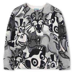 [겐조키즈][FESTIVE CAP] 퍼니 타이거 올오버 니트 티셔츠 Z256AFKF11