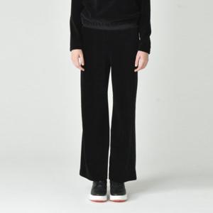 [헤지스골프]블랙 여성 골덴 밴딩 와이드 팬츠(HWPA5D901BK)