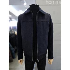 바쏘옴므 세이브존03 바쏘옴므 남자 네이비 울  구스 배색 점퍼 WSAQZ4UA09A