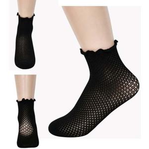 여자 발목 포인트 스타킹 망사 카바 양말 0018be