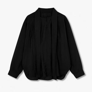 보브  (7115460901) 소프트 타이 디테일 블라우스