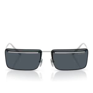 프라다 메탈 프레임 렉탱귤러 림리스 선글라스 PR C53S 1BC70B