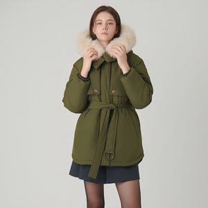 [샤틴]탈부착 퍼 야상 구스다운 패딩/S244S801