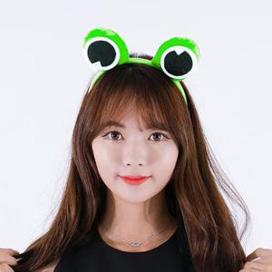 고급 개구리머리띠(라임그린)