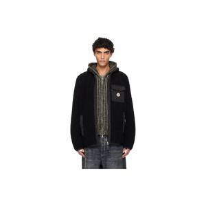 몽클레어 재킷 블랙 테디 포켓 집업 재킷 252111M180085