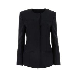 MSGM Black stretch polyester blend blazer 3641MDG18247100 99