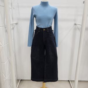 [밸리걸]옆선스트링기모데님와이드팬츠(613490)