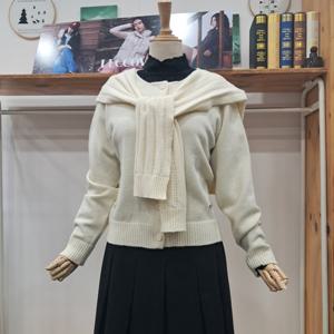 [레코브]숄더셋업가디건LC41F1KC001SIV