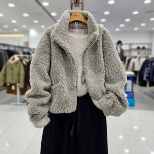 [스테파니]뽀글이 무스탕 집업/A25JK5450