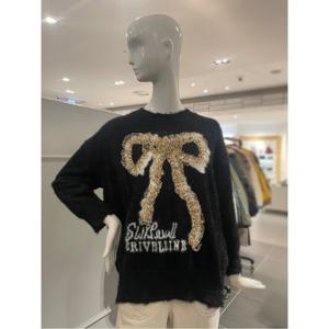 르니앤맥코이 리본 프릴 장식 니트 (MN01KN717FJY)