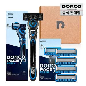 도루코 페이스 프레시 스타터킷 면도세트 (핸들1+날 총5입)/7중날