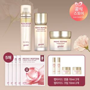 구달 피오니 단백질 에센스 미스트120ml,앰플50ml,크림60ml+(증정)겔마스크5매,앰플10mlx2,크림10mlx2