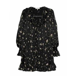 [CHLOE] 라프리마 여성 숏 미니 원피스 인 실크 샤르뫼즈 CH25ARO26481001 블랙 /8