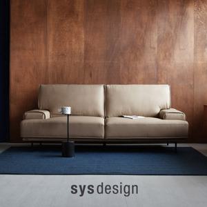 [12.9-14 2025어워즈][시스디자인] 벤 천연면피가죽 3인 소파