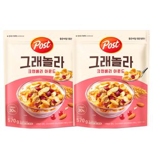 포스트 그래놀라 크랜베리아몬드 570g X 2개