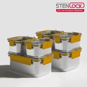 스텐락 모스트 반찬통 6P 비스포크 세트 오아시스옐로우
