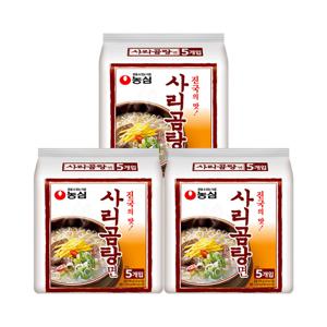 농심 사리곰탕면 멀티팩(5봉지) x 3팩 / 봉지라면