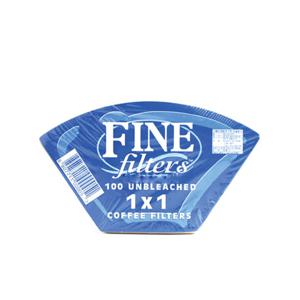 FINE 파인 커피필터 핸드드립 여과지 소 100매 (1x1)