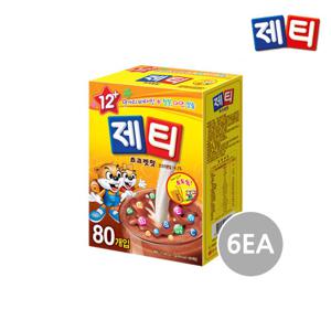 제티 쵸코스틱 80T 6개