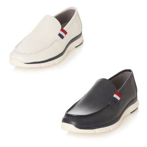 [엘칸토(남성화)]경량쿠션 남성캐주얼슬립온 LCMC66U313 화이트/네이비