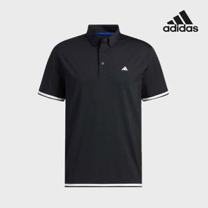 아디다스골프 남성 펀칭 폴로 티셔츠 블랙 HS6880