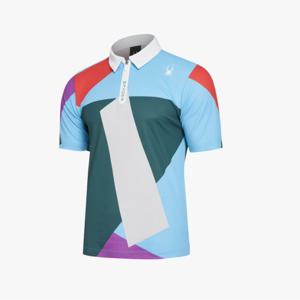 [스파이더] 남성 프로웹 컬러 패턴 폴로 셔츠 SPHMCNTS241MGRN