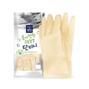 명진 손이 편한 고무장갑 단미니 10켤레 S(소)/L(대)