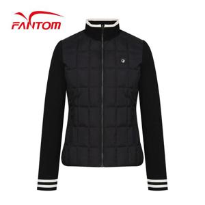 [팬텀] 여성 니트 하이브리드 패딩 점퍼 221C3JP259_BK