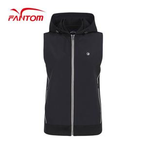 [팬텀] 여성 후드 점퍼 베스트 221C3JV251_BK