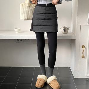 H스타일(JO)기모패딩치마레깅스 가을 치마레깅스 여성 스커트