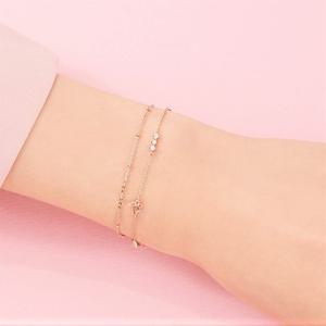 [GB] 봄나비 두줄 14K GOLD 팔찌 LWB18016G