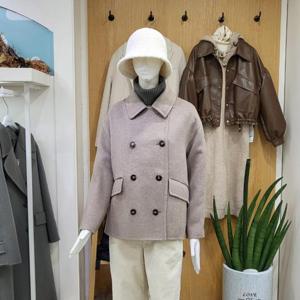 클리지 DP01 HANDMADE 알파카 더블 숏 코트 CN9WJK03