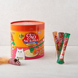 이나바 챠오 츄르 닭가슴살 해산물 버라이어티 120개입 고양이 간식