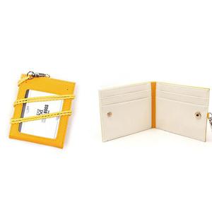 옐로우 남녀 카드 목걸이 여성 남성 목걸이형 지갑