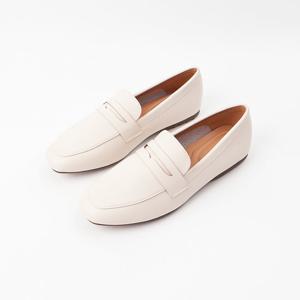 [신난다슈]여성 로퍼 단화 플랫 구두 슬립온 빅사이즈 발편한 낮은굽 RM24881 아이보리