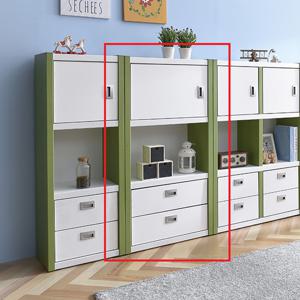 JS가구 벨로 2R 3단 낮은 콤비 책장