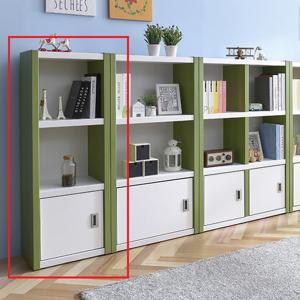 JS가구 벨로 400 3단 틈새 도어 책장