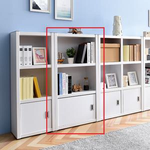 JS가구 벨로 2R 3단 낮은 도어 책장