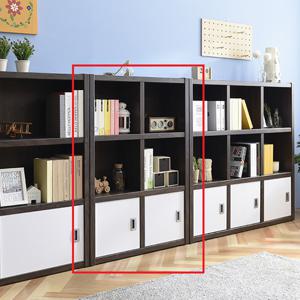 JS가구 벨로 3R 3단 낮은 도어 책장