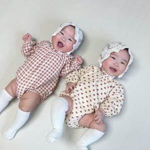 [엠케이] 하트체크 요루거즈 긴팔바디슈트(66-90) 205322