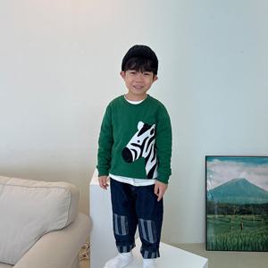 [엠케이] 지브라그린 유아 아동 긴팔티셔츠 남아맨투맨 205290