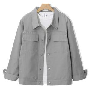 [엠엔씨][MNC] 스냅버튼 트러커 코튼자켓 (MDJK198KM)