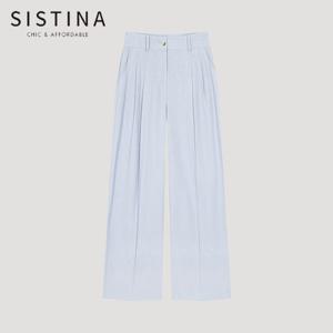 [SISTINA] 인기 린넨 핀턱 와이드 팬츠_AWWSLO21710_LL