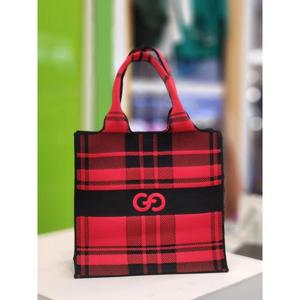 그린조이 세이브존07 여성 체크 토트백 GP23LA91W